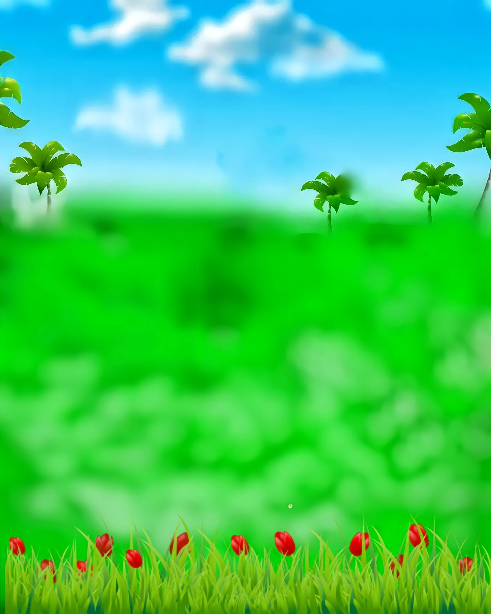 Sky And Green Tree CB Background HD Image