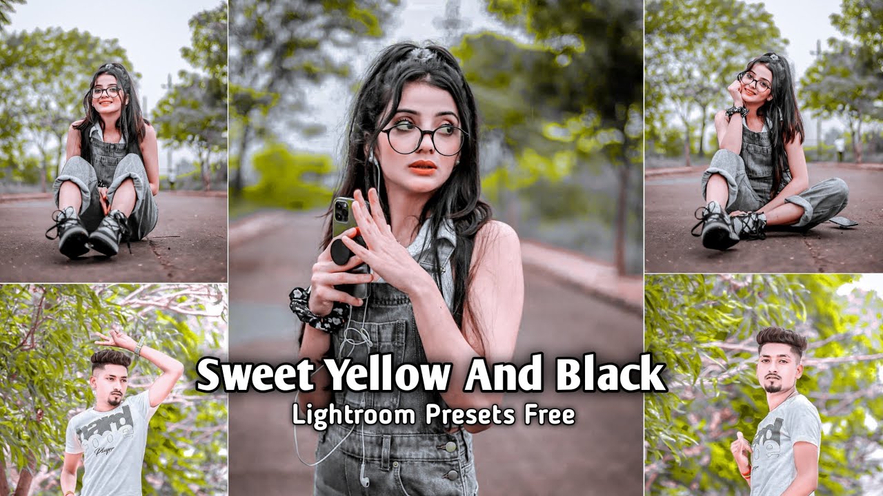 Sweet Yellow And Black Lightroom Presets Dng Download