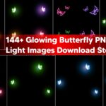 144+ Glowing Butterfly PNG Light Images Download Stock