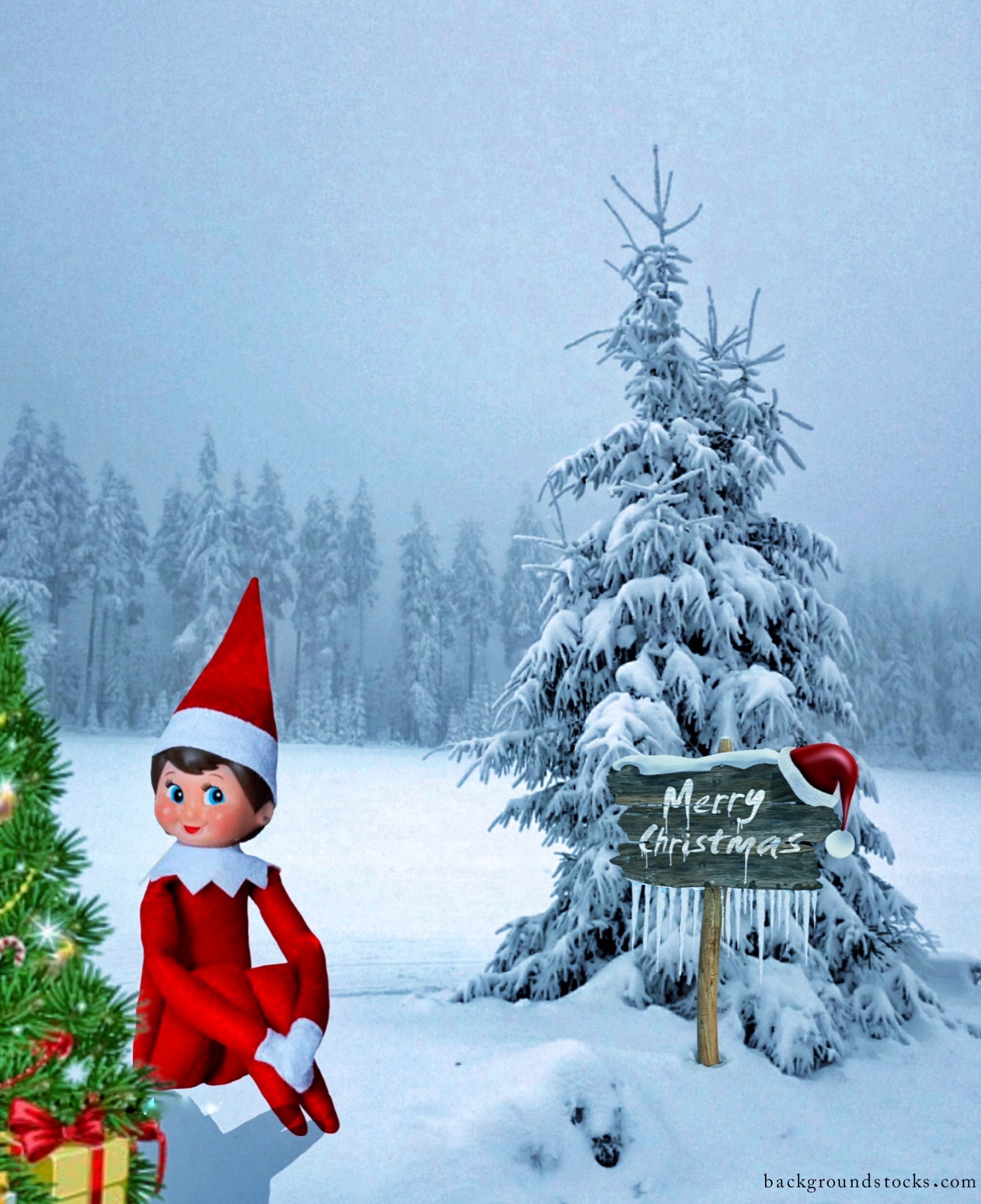 Merry Christmas Photo Background HD 
