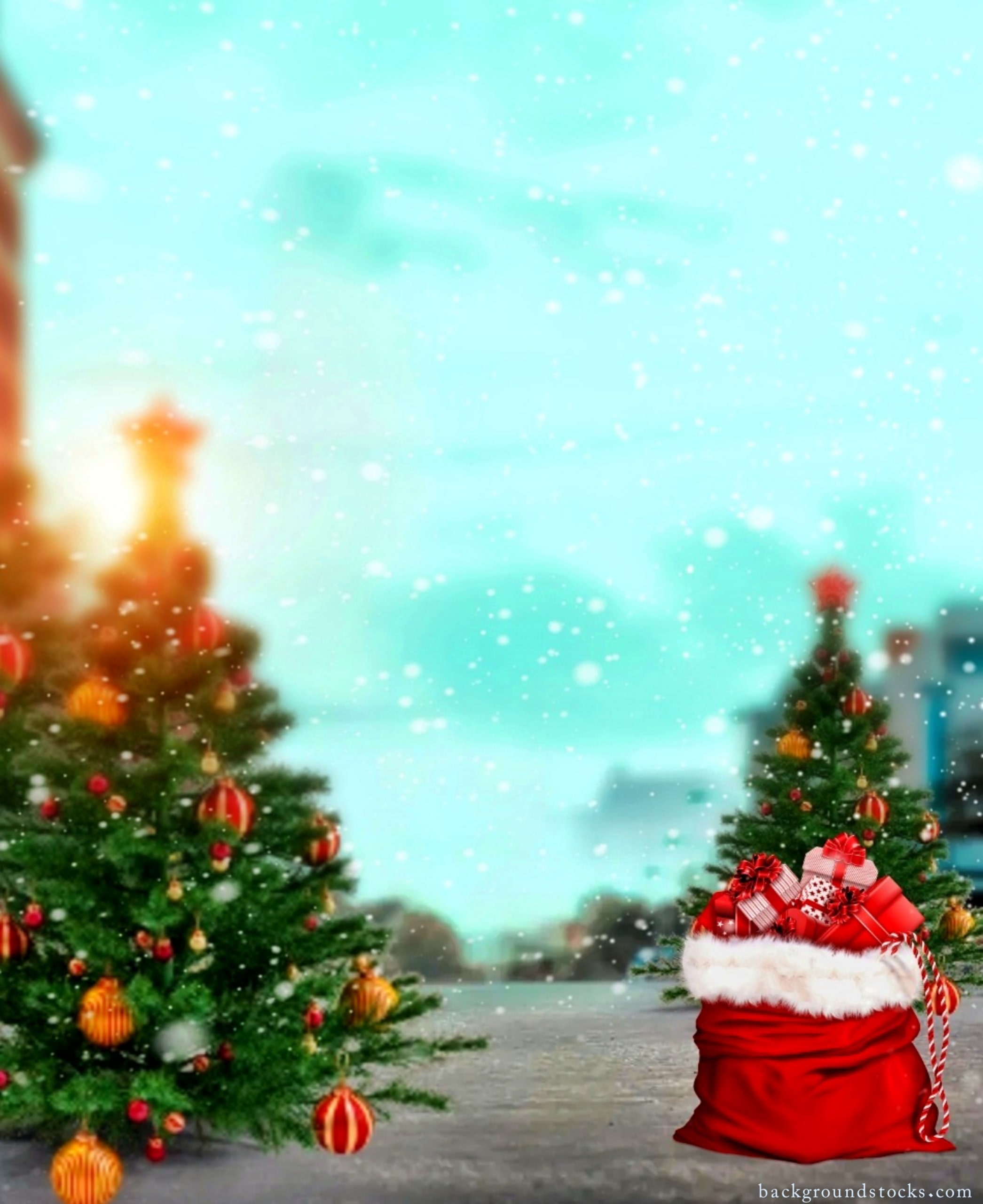 Christmas Tree Background Download Free 