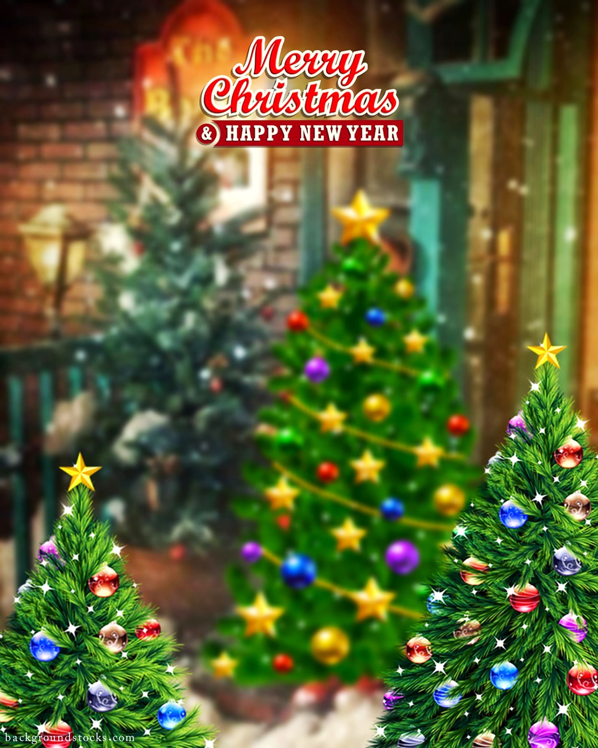 Christmas Tree Background HD 
