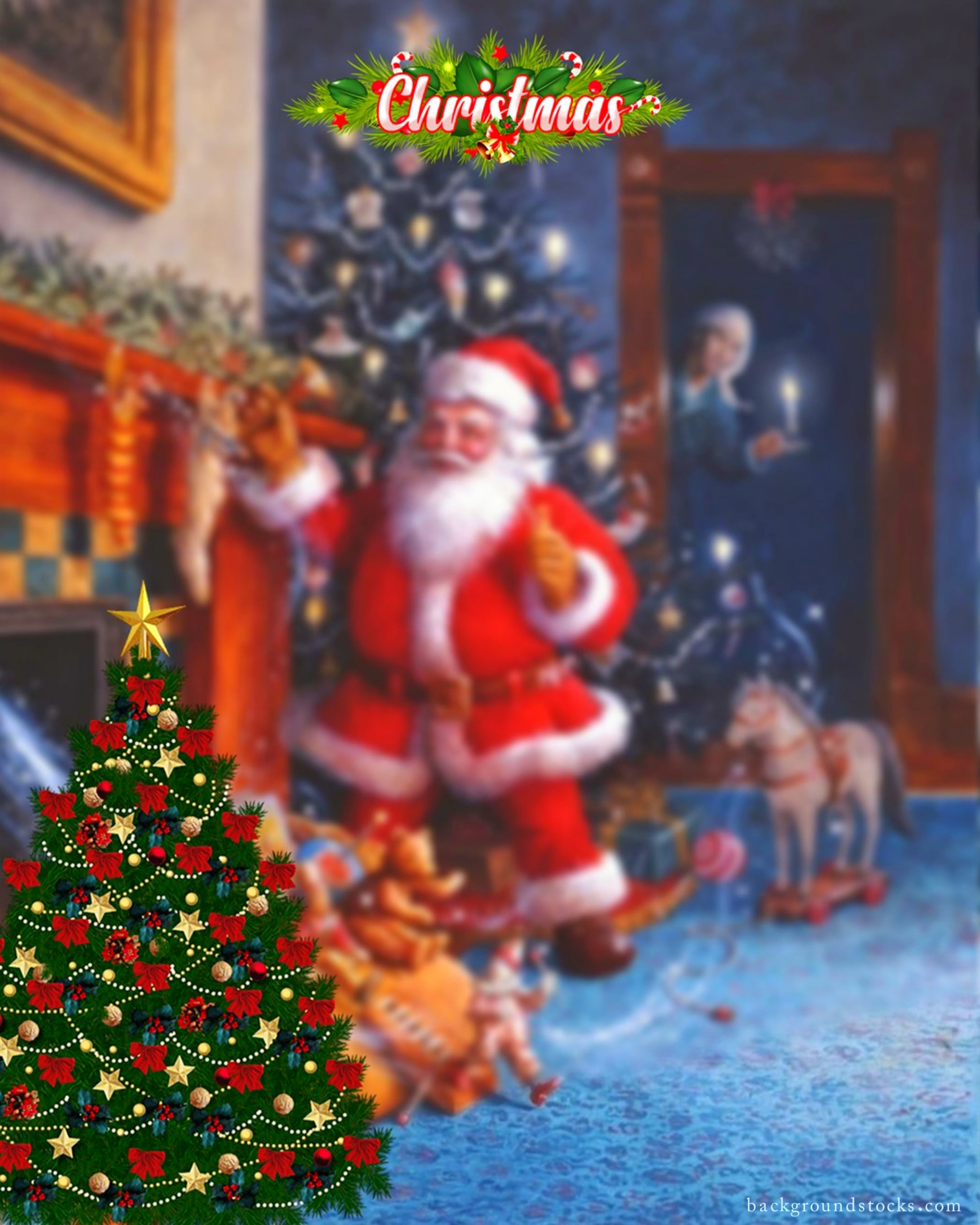 Beautiful Christmas Background Image 