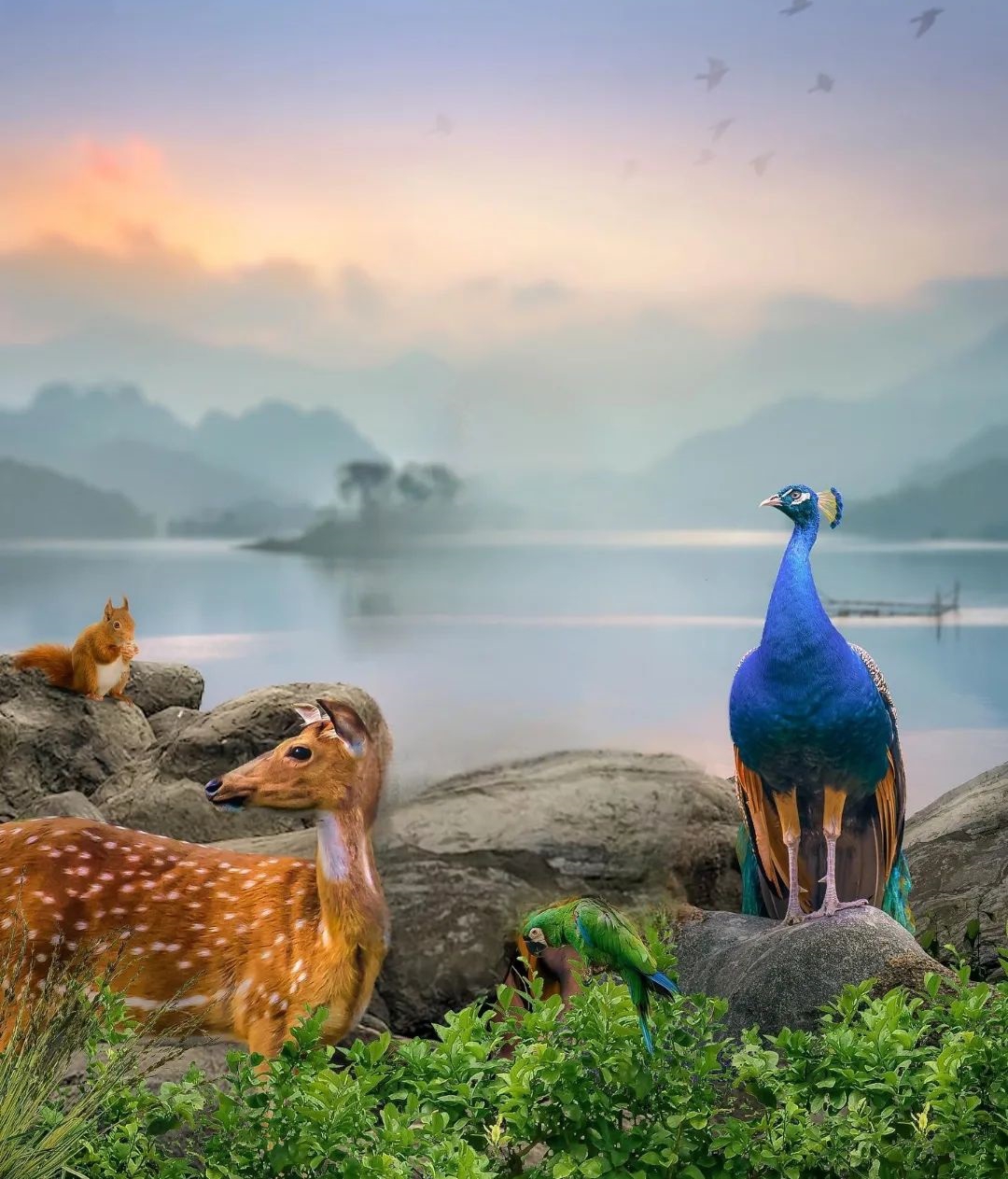 Peacock And Nature Picsart Photo Editing Background 
